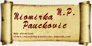 Miomirka Paučković vizit kartica